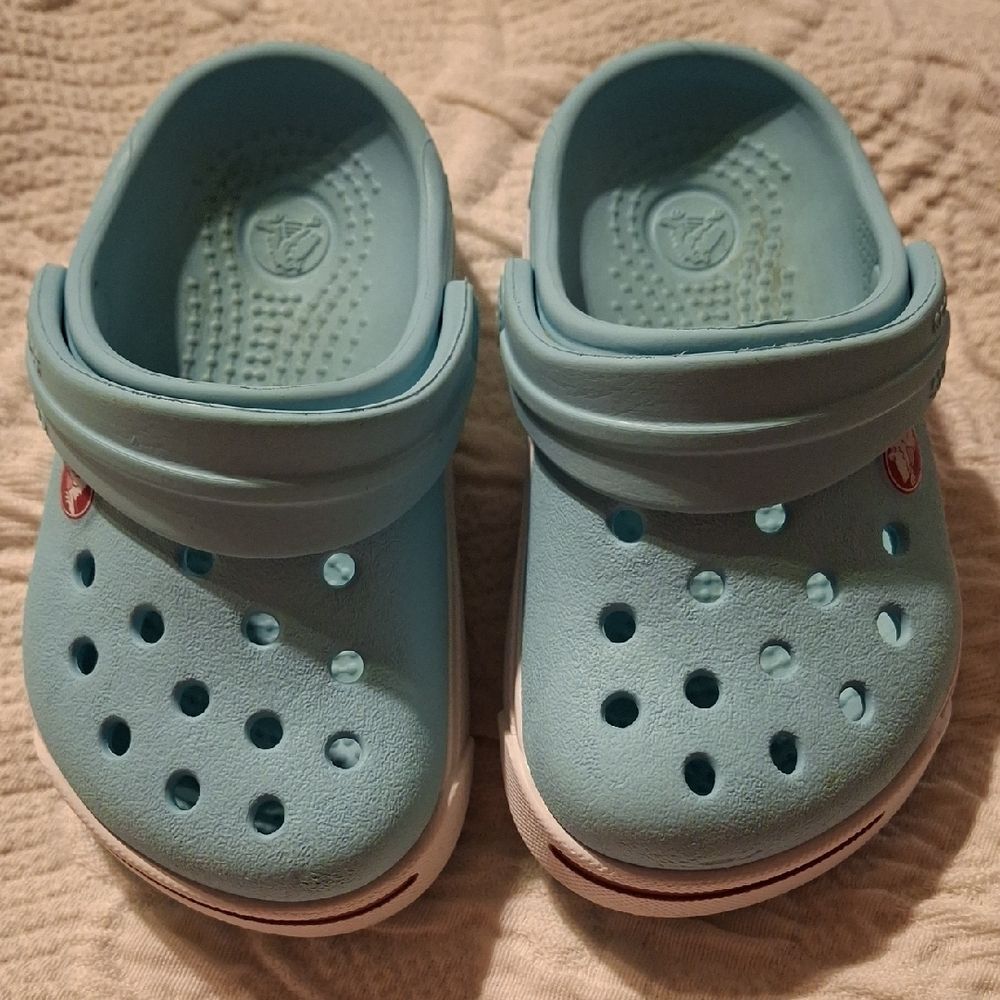 CROCS Kids' Light Blue Clogs